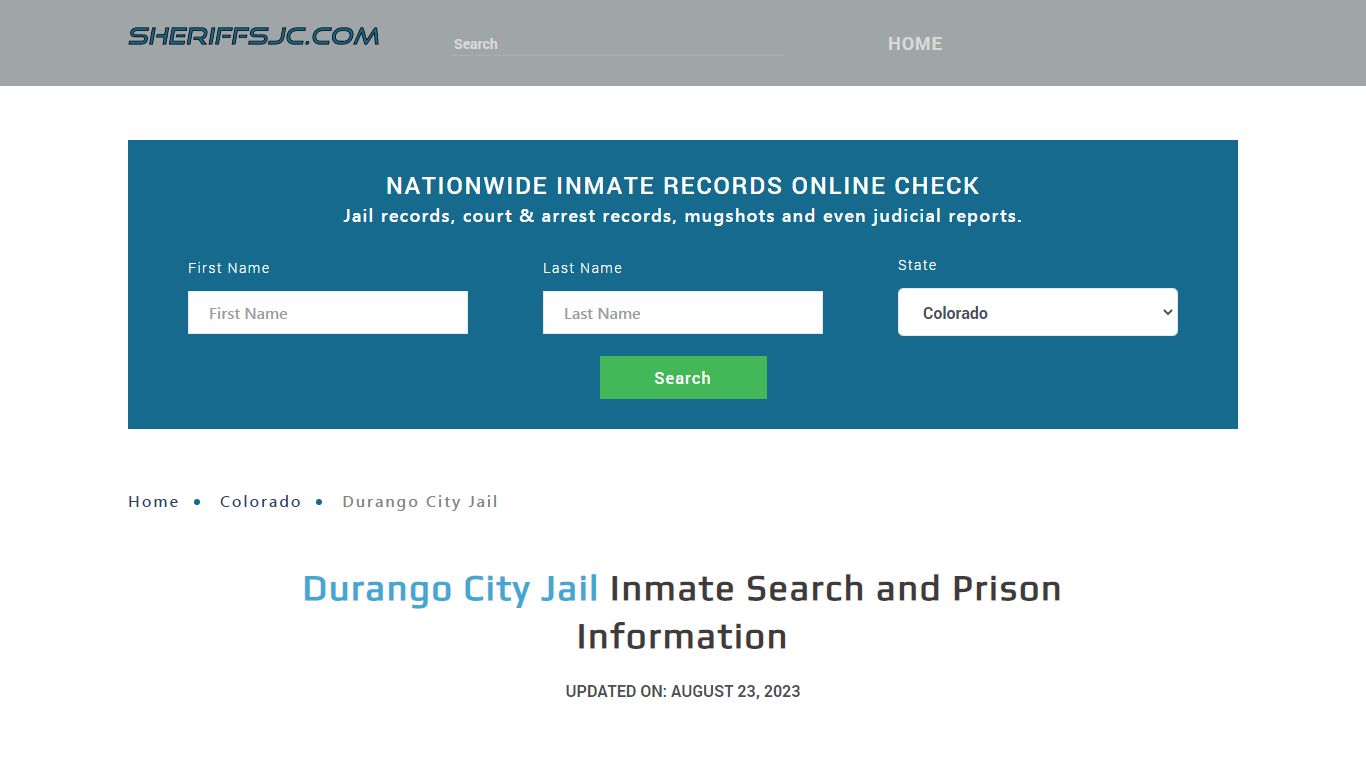 Durango City Jail Inmate Search, Visitation, Phone no. & Mailing ...